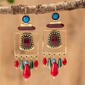 Crystal drop earrings N220